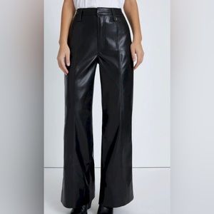 7 For All Mankind Brown Faux Leather Pants | Size S